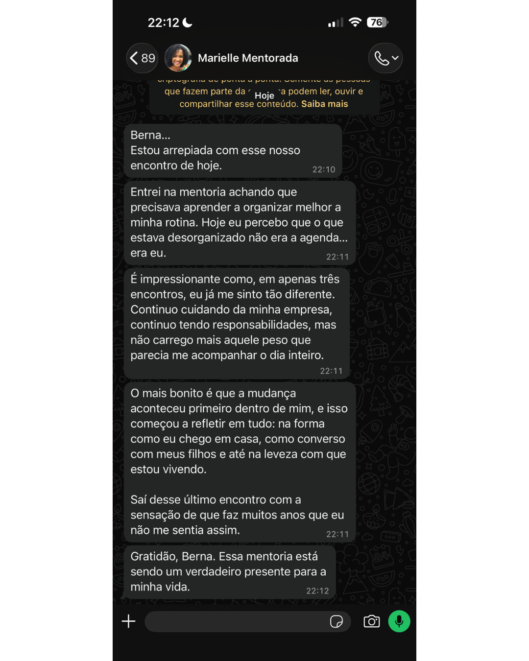 Depoimento real de aluna do Método Mulher Plena